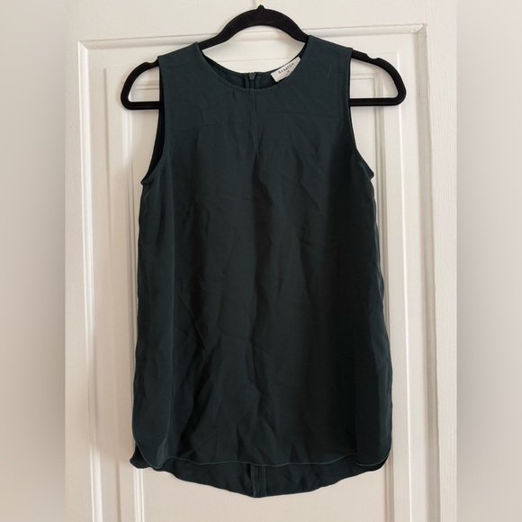 Babaton Tops - Babaton Dark Green Sleeveless Blouse